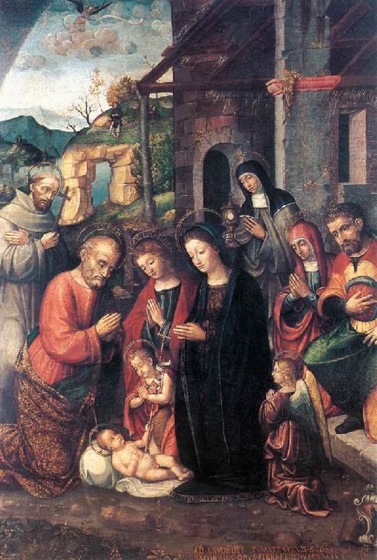 FASOLO, Bernardino Nativity se Sweden oil painting art